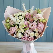 Букет цветов из:  Альстромерии и Розы в Казани